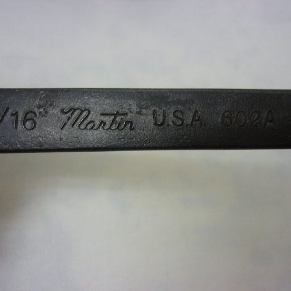 🌻3/$15 Martin Tool 602A Wrench Black Oxide 9/16 - Picture 3 of 3